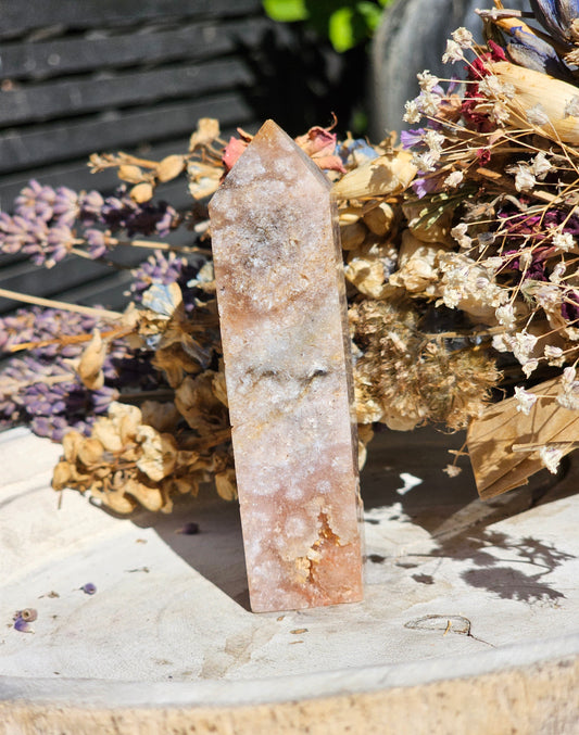 Pink Amethyst point