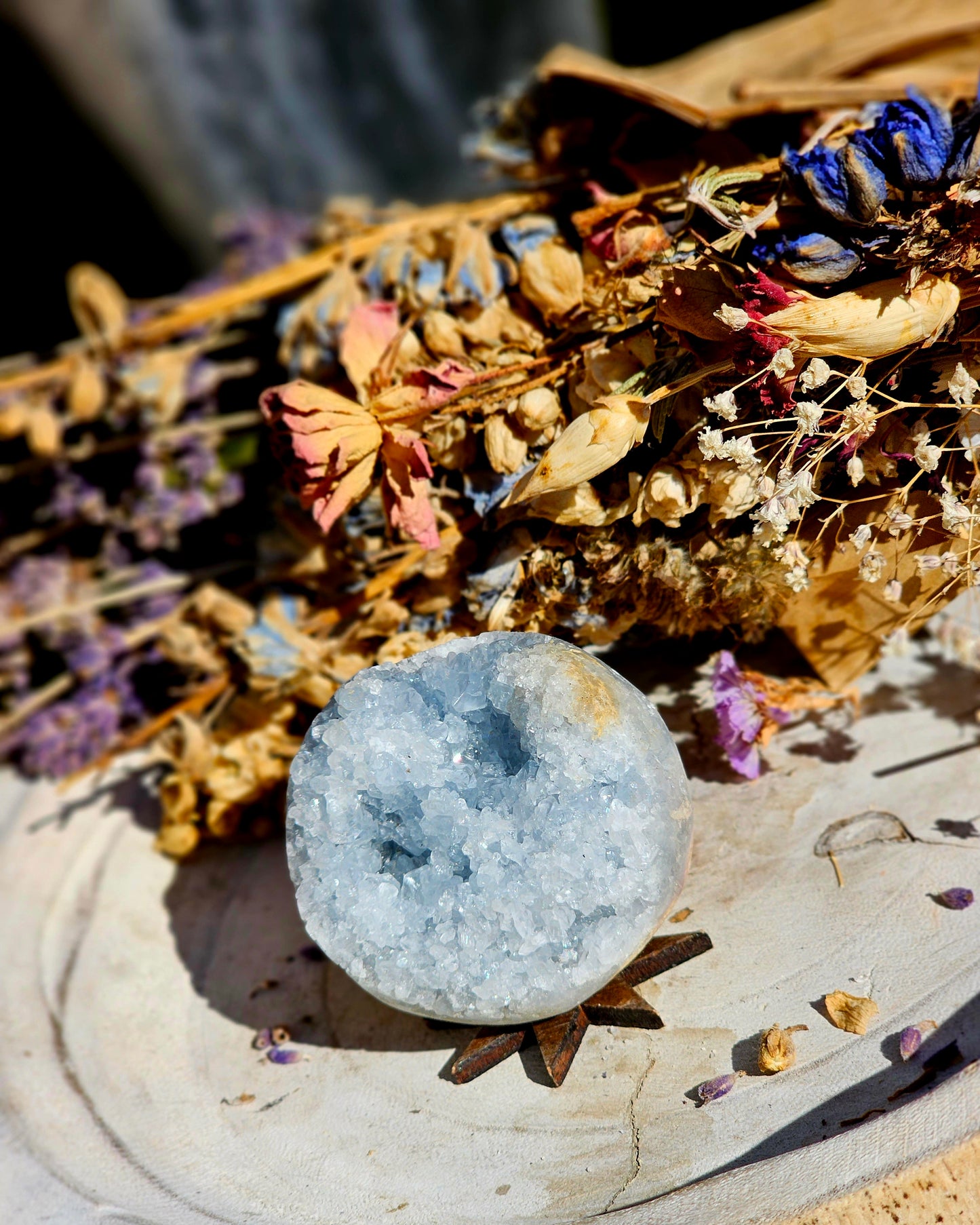 Celestite sphere