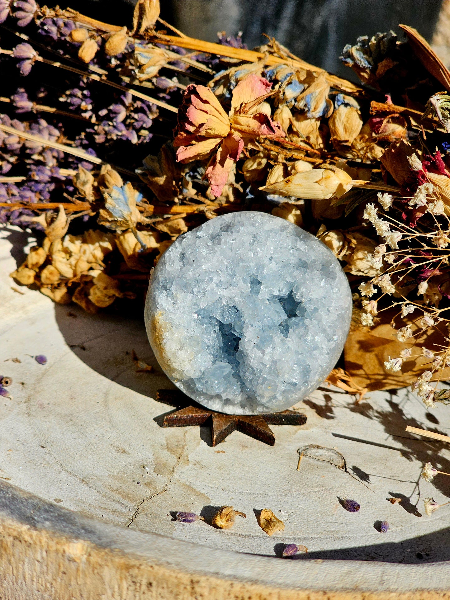 Celestite sphere