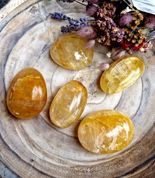 Golden healer palm stones.