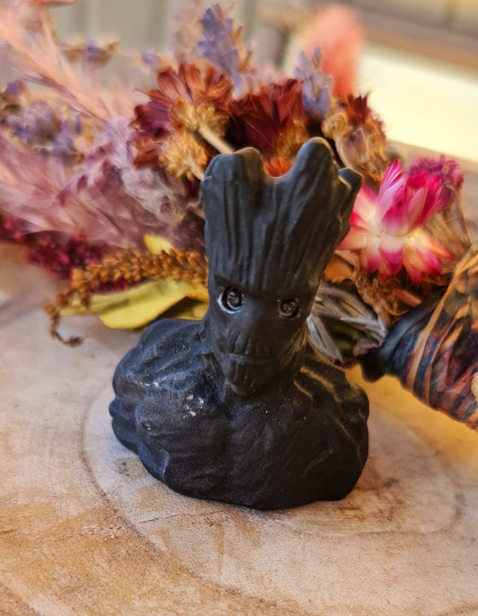 Groot obsidian carving