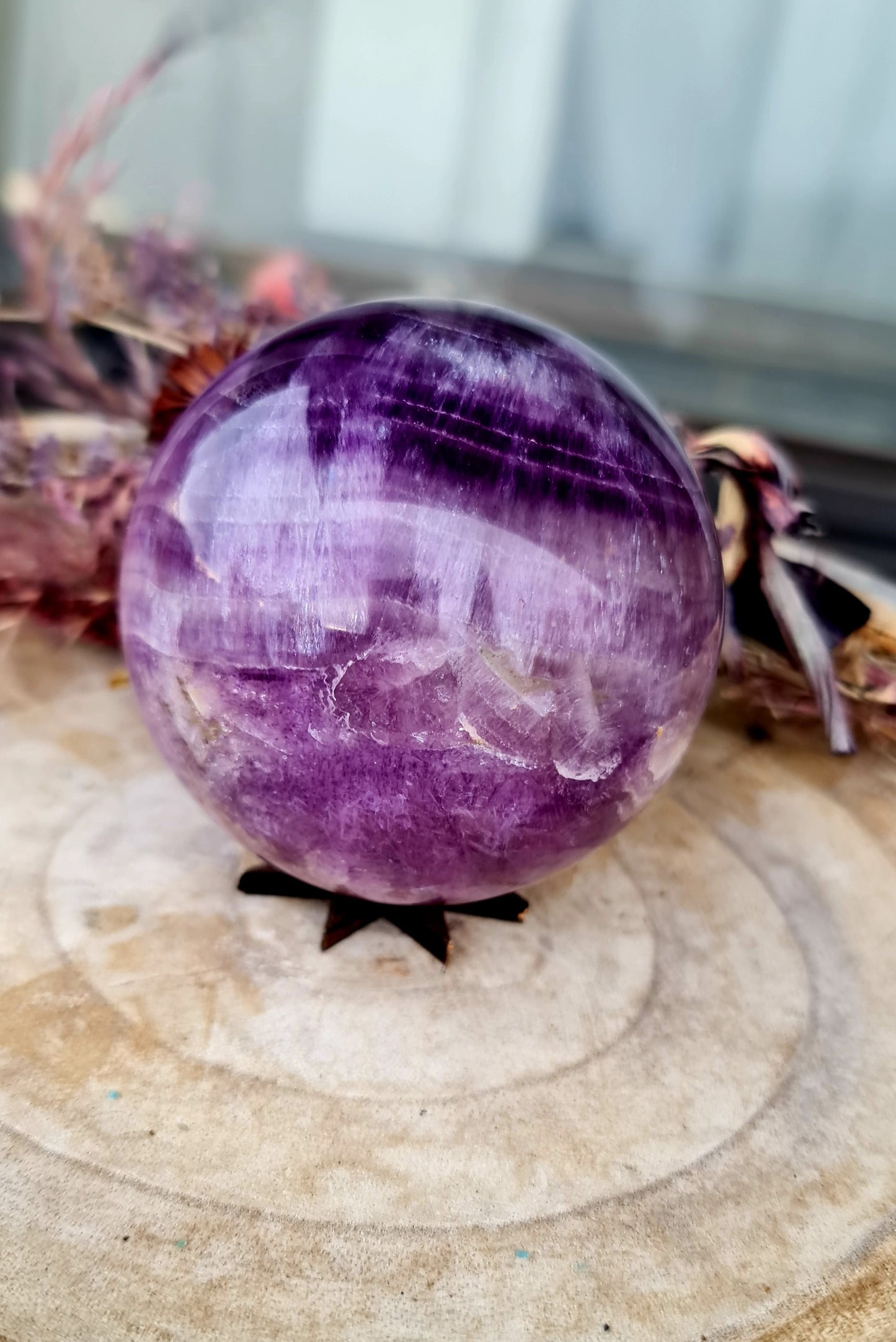 Fluorite sphere