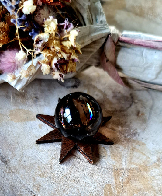 Smokey quartz mini sphere 🌈🌈