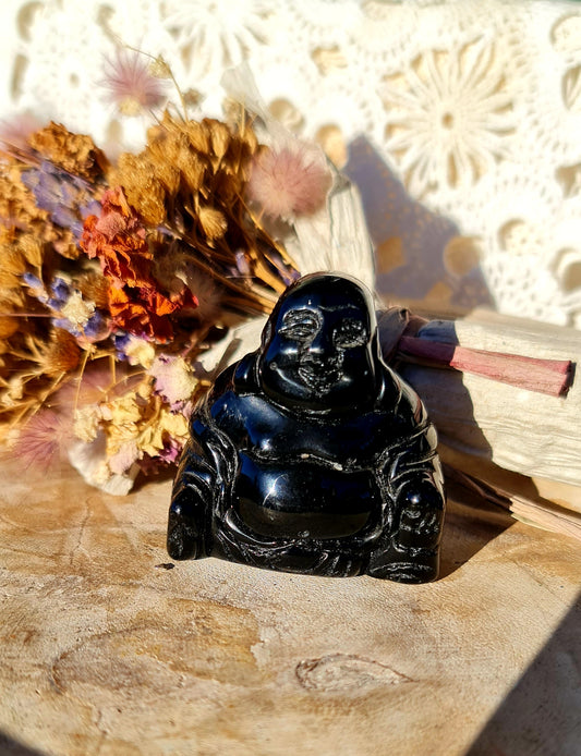Obsidian buddha