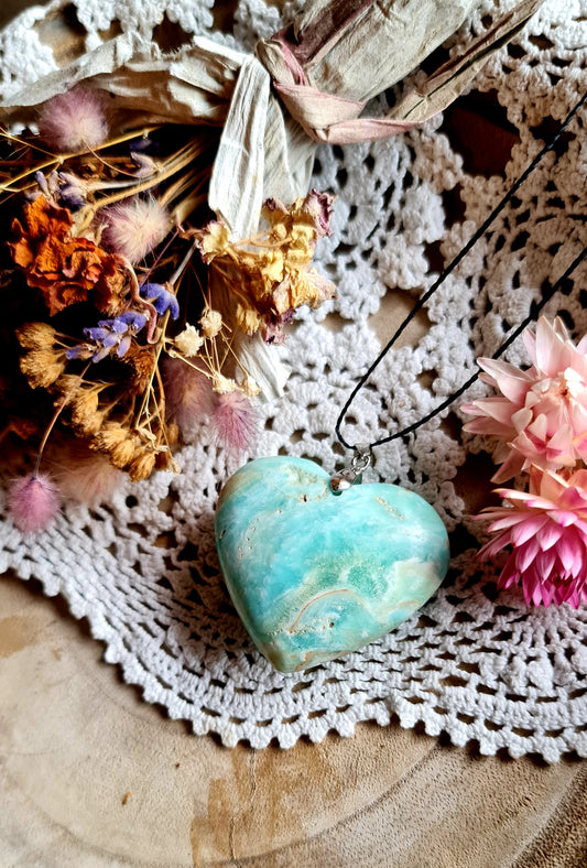 Blue Aragonite neckless